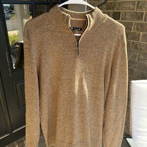 Tan Brown Medium Smartwool Quarter Zip